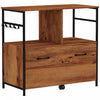 Vinsetto File Cabinet With Hanging Bars For A4 Letter Legal Size|Vinsetto Meuble De Classement Avec Tiroir, Barres De Suspension