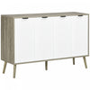 HOMCOM 47" Sideboard, Buffet Cabinet with Adjustable Shelves, Grayish Brown