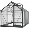 Outsunny Greenhouse, Walk-in Hot House, Clear Pc Board With Sliding Door|Outsunny Serre, Serre De Plain-pied Transparente Avec Porte Coulissante