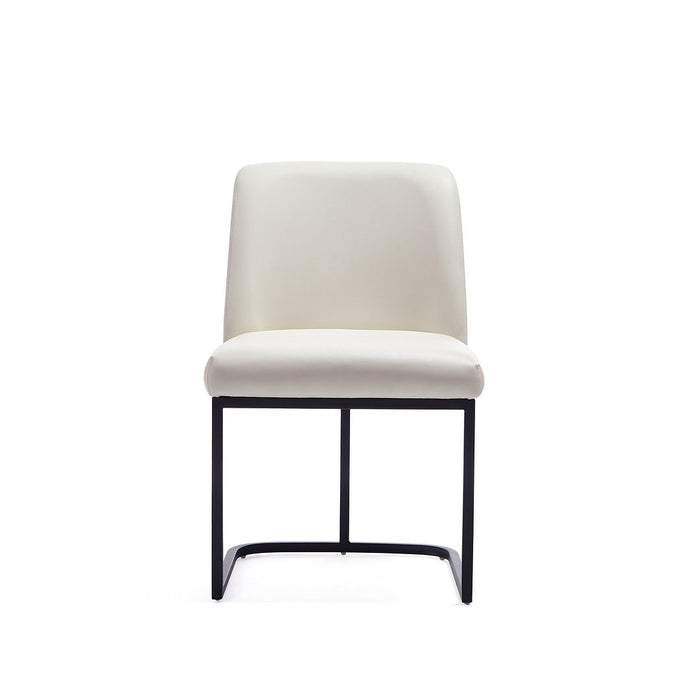 Manhattan Comfort Serena Faux Leather Dining Chair - Cream