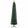 Homcom 7.5ft Artificial Snow Dipped Pencil Christmas Tree Green|Homcom 7.5ft Artificielle Neige Crayon Trempe Sapin De Noel Vert