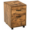 Homcom 2 Drawers Filing Cabinet With Hanging Rail|Homcom Classeur A 2 Tiroirs Avec Rail De Suspension