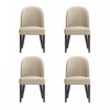 Hillman Modern Wood Upholstered Dining Chair in Sand - Set of 4 | Chaise de salle a manger moderne en bois Hillman avec revetement en tissu couleur sable - Lot de 4