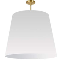 Dainolite Oversized Drum 1 Light Pendant tapered Drum XLarge White Shade Lamp