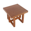 Ethan Rustic Solid Rubberwood End Table,Beige  | Ethan Table d'Appoint Rustique en Bois de Caoutchouc Solide, Beige
