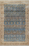 Gianna Traditional 9'0\" x 12'0\" Area Rug in Blue Indoor Area Rug