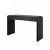 Ethan Wood Sofa Table with Storage for Living Room Entryway Hallway - Black | Console en bois Ethan avec rangement pour salon, entree ou couloir - noire