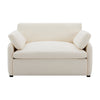 Olivia Oversized Accent Chair with Pillows,White | Fauteuil d’appoint surdimensionne Olivia avec coussins, blanc