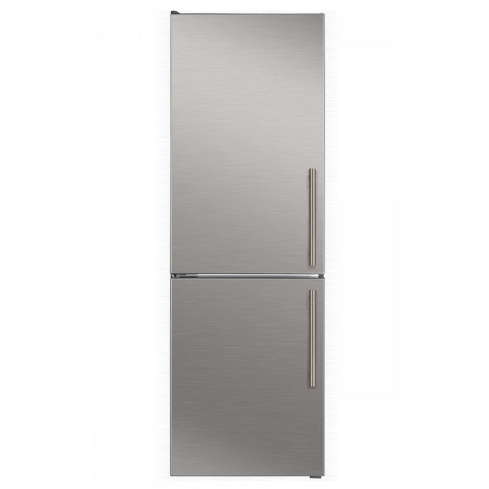 Forno Custodia 24\" Bottom Freezer, 10.3 cu.ft., Left Swing, Ice Maker, Stainless Steel - FFFFD1766-24LS Refrigerator