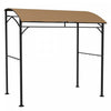 Outsunny 7' X 5' Bbq Grill Gazebo Tent With Steel Frame Hooks Dark Brown