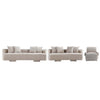 Verandah Mid-Century Modern 3-Piece Sofa Set in Beige | Ensemble de canape 3 pieces Verandah style mid-century modern en beige