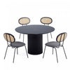 Hathaway and Jardin Modern Industry Chic 5-Piece Dining Set in Black and Gray Dining Room Set | Ensemble de salle a manger chic industriel moderne Hathaway et Jardin 5 pieces, noir et gris