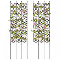 Costway 2 Pcs Garden Trellis For Climbing Plants Rustproof Metal Plant Support Frame