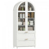 HOMCOM Arched Kitchen Pantry Cabinet, 71" Tall Kitchen Storage Cabinet