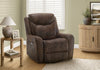 MONARCH SPECIALTIES POWER RECLINING CHAIR, 37" WIDE, GLIDER, SWIVEL, USB PORTS INCLUDED, BROWN LEATHER-LOOK RECLINER | MONARCH SPECIALTIES FAUTEUIL INCLINABLE ELECTRIQUE, 37"L, PLANEUR, À GLISSEMENT, PORT USB INCLUS, ASPECT CUIR BRUN