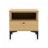 Amara Modern 20" Nightstand in Light Oak (1-Drawer) | Table de nuit moderne Amara 20" en chene clair (1 tiroir)
