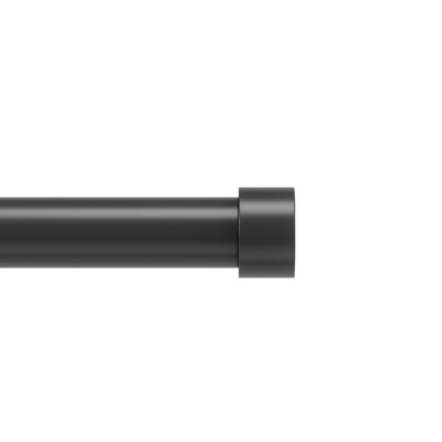 Umbra Cappa Matte Black Expandable 1" Curtain Rod - 66"-120" | Tringle à rideaux extensible Cappa de Umbra noir mat de 1 po - 66 po à 120 po