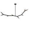 Dainolite Morgan 8 Light Horizontal Pendant Matte Black Finish Lamp|Luminaire suspendu horizontal Morgan de Dainolite avec fini noir mat et 8 ampoules