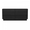 Ardea Contemporary 72" Dresser in Black (6-Drawer) | Commode contemporaine Ardea 72" en noir (6 tiroirs)