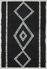 Zelda Contemporary 9'10" x 12'10" Area Rug in Black Indoor Area  Rug | Tapis Contemporain Zelda 9'10" x 12'10" en Noir