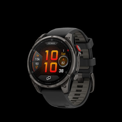 Garmin Fenix 8 Pro 47mm Carbon Multisport Smartwatch - Fitness Tracker, AMOLED Sapphire Display, LTE/Satellite Connectivity, Health Metrics, Voice Calls