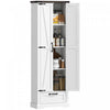 HOMCOM 71" Pantry Cabinet, Kitchen Storage Cabinet with 2 Doors, White