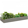 Outsunny 8 X 3 X 1ft Galvanized Raised Garden Bed, Metal Elevated Planter Box, Easy Diy And Cleaning|Outsunny Lit De Jardin Sureleve Galvanise 95" X 36" X 12", Jardiniere Surelevee En Metal, Bricolage