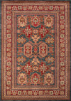 Lena Traditional 9'3\" x 12'6\" Area Rug in Blue Indoor Area Rug