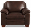 Hydeline Magnum Leather Chair - Brown|Fauteuil Magnum de Hydeline en cuir - brun