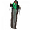 Homcom Halloween Green Big-mouth Monster Animatronic Prop W/ Light Up Eyes|Homcom Accessoire Animatronique Pour Halloween Monstre Vert A Grande Bouche