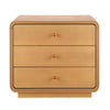 Sophia Modern Nightstand with Storage and Drawer,Natural