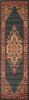 Lux Traditional 2'3" x 7'6" Runner Rug in Blue Indoor Area Rug | Tapis Traditionnel Lux 2'3" x 7'6" en Bleu