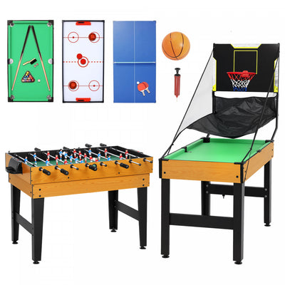 Soozier 5-in-1 Multi Game Table, 53 in Combo Game Table for Kids & Adults