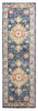 Lotus Navy Rug 2'8" x 8'2" | Tapis de Couloir Traditionnel Lotus 2'8" x 8'2" en Bleu marin