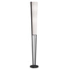 Dainolite Emotions 2 Light Floor Lamp Matte Black White Shade|Lampe à pied Emotions de Dainolite avec abat-jour blanc, fini noir mat et 2 ampoule