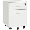 Vinsetto Locking Rolling File Cabinet With 2 Drawers|Vinsetto Classeur Roulant Verrouillable Avec 2 Tiroirs