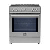 Forno Leonardo Espresso 30" Slide-In Induction Range, Stainless Steel -FFSIN0982-30 | Cuisiniere a induction encastrable Leonardo Espresso de 30 po, acier inoxydable – FFSIN0982-30