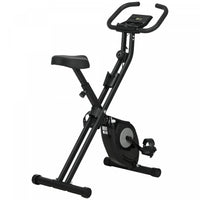 Soozier Foldable Exercise Bike With 8-level Magnetic Resistance, Black