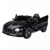 Aosom 12v Powered Ride-On Car Licensed Bentley Battery Powered Electric Vehicles W/ Parent Remote Control, Headlights, Mp3, 2 Speed, Usb Port - Black