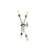 Dainolite Nebraska 4 Light Wall Sconce Burnished Chrome Finish Lamp|Applique murale Nebraska de Dainolite avec fini chromé poli et 4 ampoules