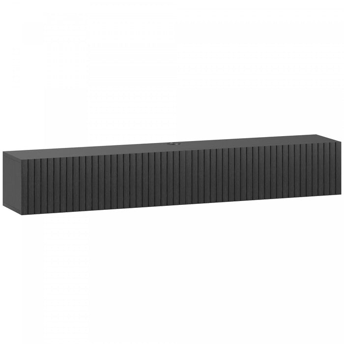 HOMCOM 55\" Floating TV Stand for TVs up to 72 Inch, Black