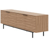 Nordika Hamilton 70" TV Stand with 4 Storage Cabinets - Light Walnut | Meuble pour téléviseur Hamilton de Nordika de 70 po avec 4 armoires de rangement - noyer clair