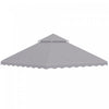 Outsunny 10' X 10' Gazebo Replacement Canopy Cover, 2-tier Gazebo Roof Replacement (top Only), Light|Outsunny 10 'x 10' Gazebo Couverture De Remplacement Pour Auvent, Remplacement De Toit De Tonnelle A