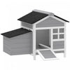 PawHut Wooden Chicken Coop Outdoor, Hen House Outdoor Backyard Poultry Cage with Nesting Box, Pull-out Metal Tray, for 1-2 Chickens, 36" x 25" x 27"
