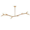 Dainolite Morgan 8 Light Horizontal Pendant Aged Brass Finish Lamp