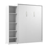 Bestar Claremont 5-Shelf Queen Murphy Bed - White|Grand lit escamotable Claremont de Bestar à 5 tablettes - blanc