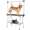 Pawhut 42in Foldable Dog Grooming Table, Pet Grooming Table With Adjustable Grooming Arms, Storage S|Pawhut Table De Toilettage Pliable Pour Chien, Table De Toilettage Pour Animaux De Compagnie Avec Br