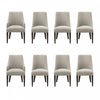 Beever Modern 8-Piece Dining Chair Set in Taupe | Ensemble de 8 chaises de salle a manger Beever Modern en taupe