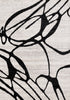 Emmett Grey Black Drizzle Swirl Rug, 5'3" x 7'7" Indoor Area Rug | Tapis Emmett gris et noir avec motif tourbillon, 5'3" x 7'7"