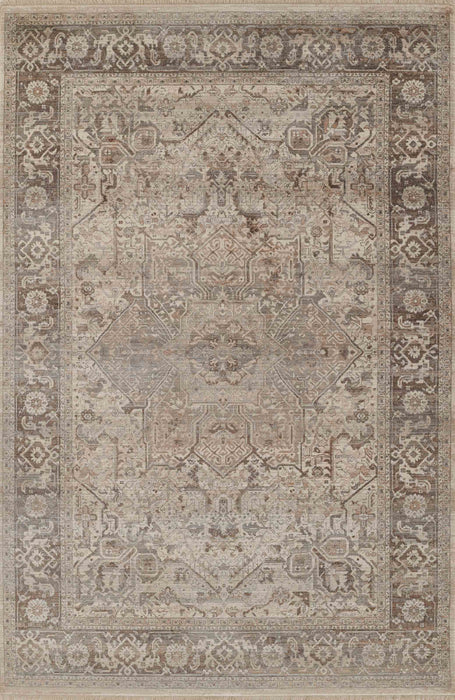 Selena Traditional 8'0\" x 10'0\" Area Rug in Grey Indoor Area Rug